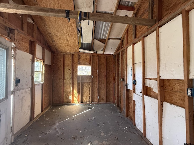 view of storage area