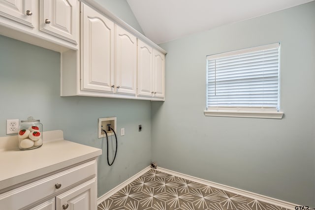 629 Whiteoak Ln, Tyler, TX 75703 - laundry room featuring washer hookup, hookup for an electric dryer, and cabinet space