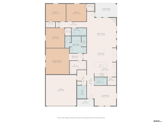 9161 Cave Branch Cv, Tyler, TX 75703 - property floor plan