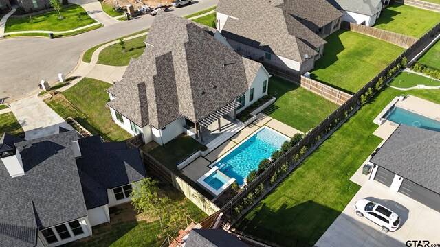 3116 Forest Ridge Cv, Tyler, TX 75703 - aerial perspective of suburban area with a pool area