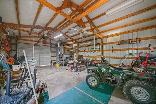 225 Springwood Cir, Chandler, TX 75758 - garage featuring metal wall