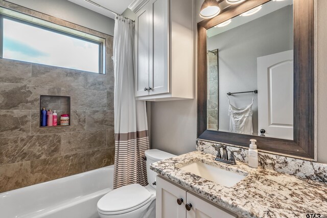 204 Providence Pl, Bullard, TX 75757 - full bathroom with vanity, toilet, and shower / tub combo