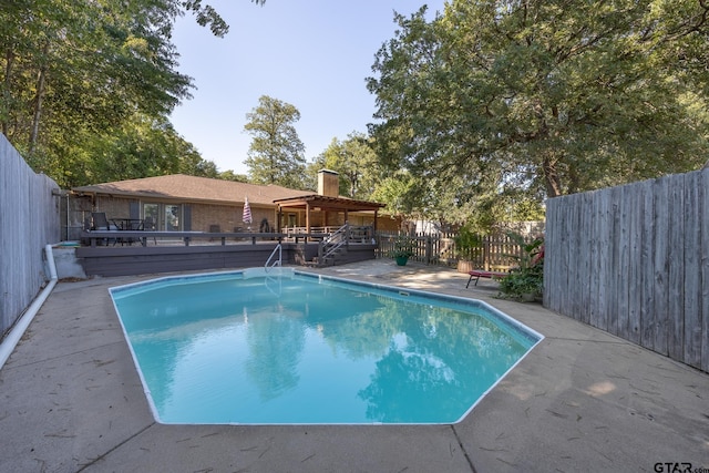 5298 Leaning Oaks Dr, Flint, TX 75762 - view of pool featuring a deck and a fenced backyard