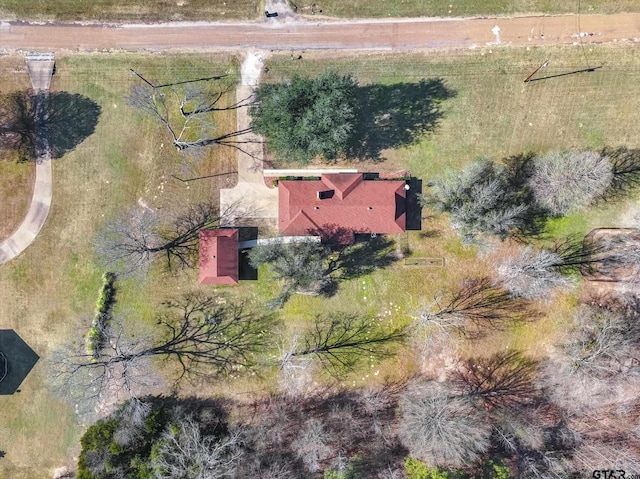 bird's eye view featuring a rural view