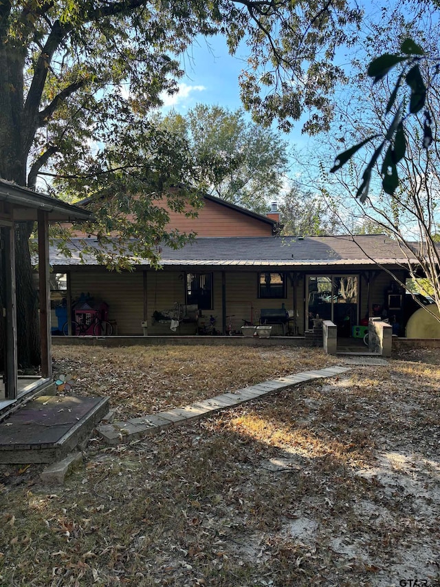 view of back of property