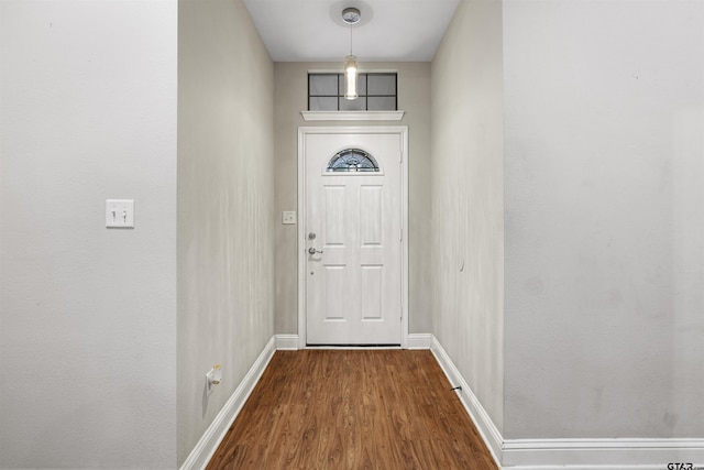 18313 Highmeadow Cir, Flint, TX 75762 - doorway to outside with dark wood finished floors and baseboards