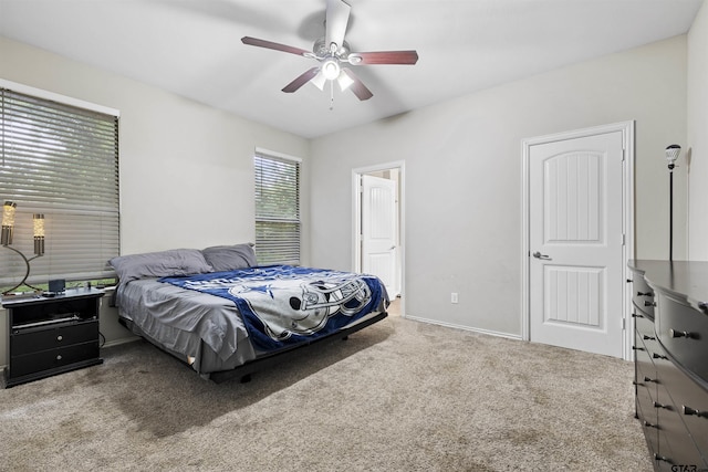 18313 Highmeadow Cir, Flint, TX 75762 - carpeted bedroom with a ceiling fan and baseboards