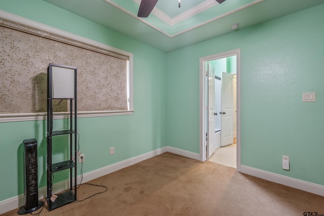 3072 Yasmeen Cir, Flint, TX 75762 - unfurnished bedroom featuring carpet flooring, ensuite bath, crown molding, and baseboards