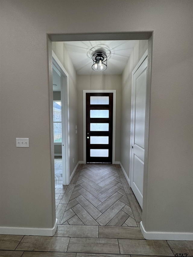 18268 US Jones Dr, Tyler, TX 75705 - foyer entrance with baseboards and light wood finished floors