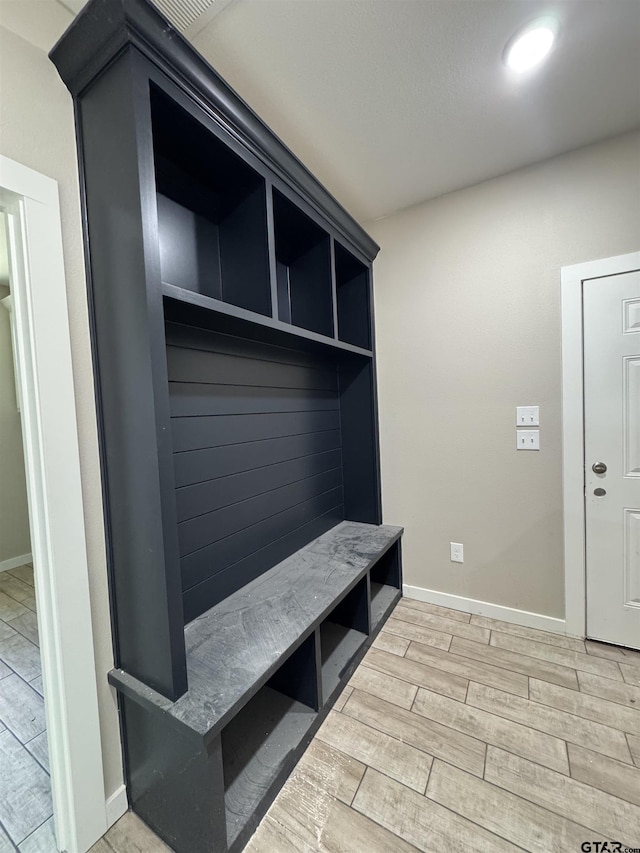 18268 US Jones Dr, Tyler, TX 75705 - mudroom with light wood-style floors and recessed lighting