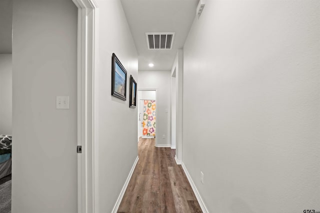 hall featuring hardwood / wood-style flooring