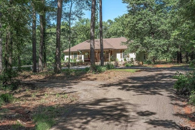 view of ranch-style home