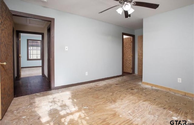 2709 Walton Rd, Tyler, TX 75701 - unfurnished room featuring ceiling fan and baseboards