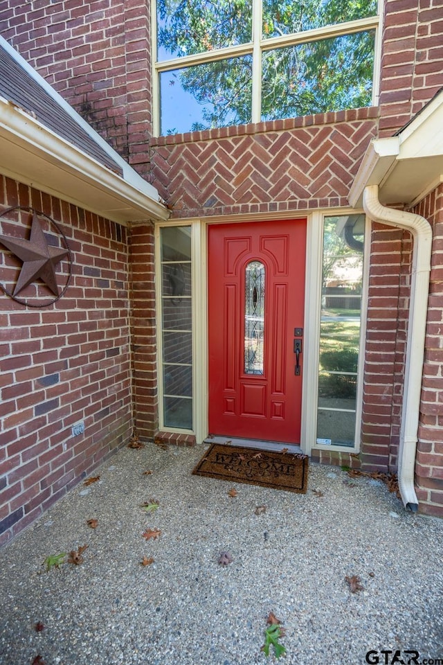 409 Rosebrook Cir, Whitehouse, TX 75791 - doorway to property with brick siding