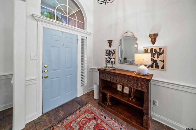 11213 Chasewood Dr, Tyler, TX 75703 - foyer with stone finish floors