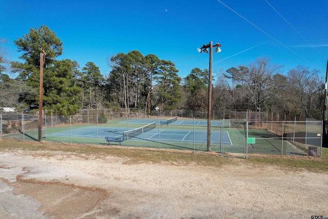 view of sport court