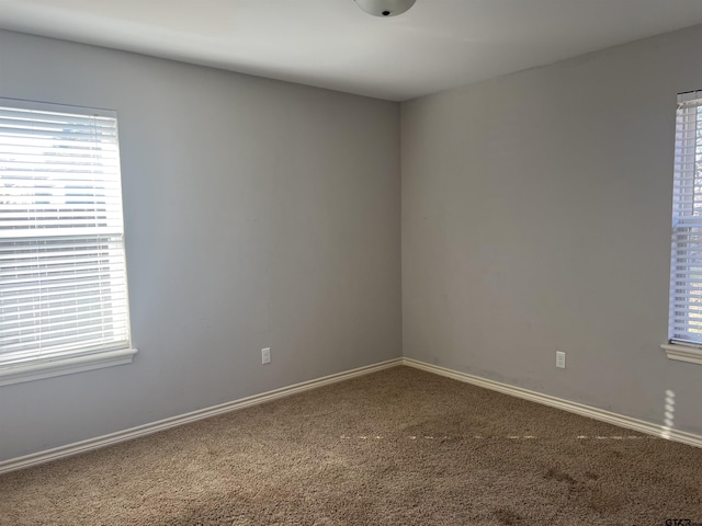 view of carpeted empty room