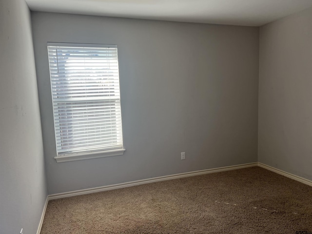 unfurnished room featuring carpet flooring