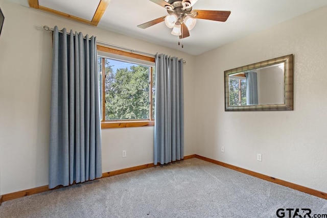5766 Fm 279, Ben Wheeler, TX 75754 - carpeted empty room with baseboards and a ceiling fan