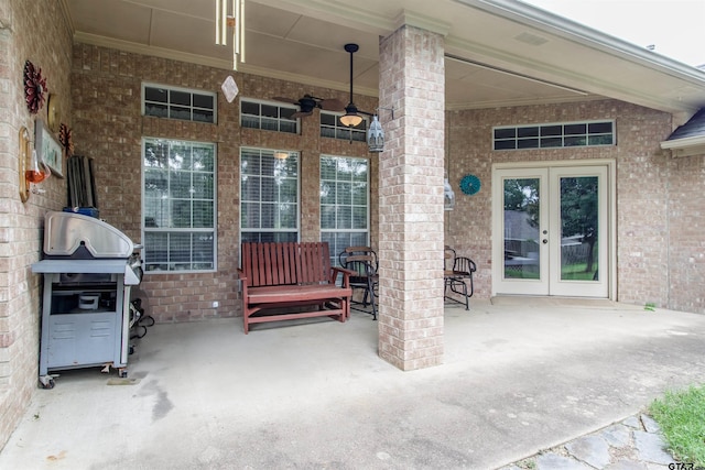 18400 Woodhollow Dr, Flint, TX 75762 - view of patio featuring french doors
