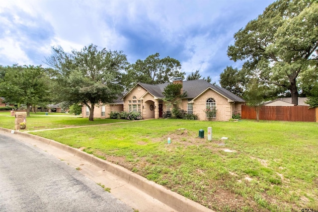 18400 Woodhollow Dr, Flint, TX 75762 - single story home featuring brick siding and a chimney