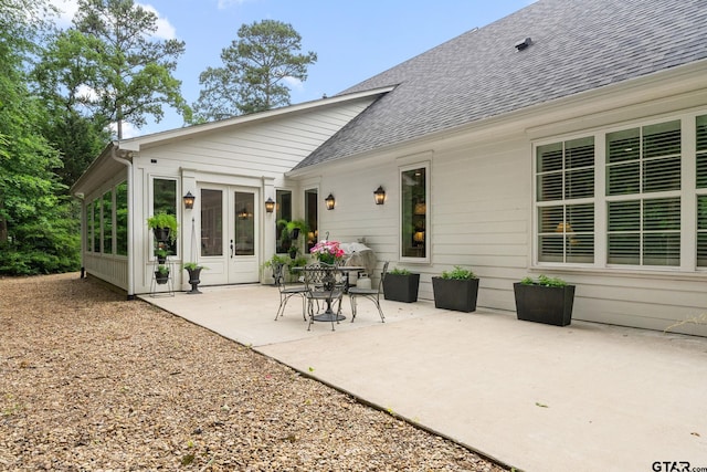 14698 Jade Forest Trl, Tyler, TX 75707 - view of patio / terrace featuring french doors