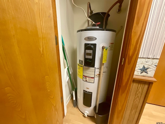 utilities featuring electric water heater