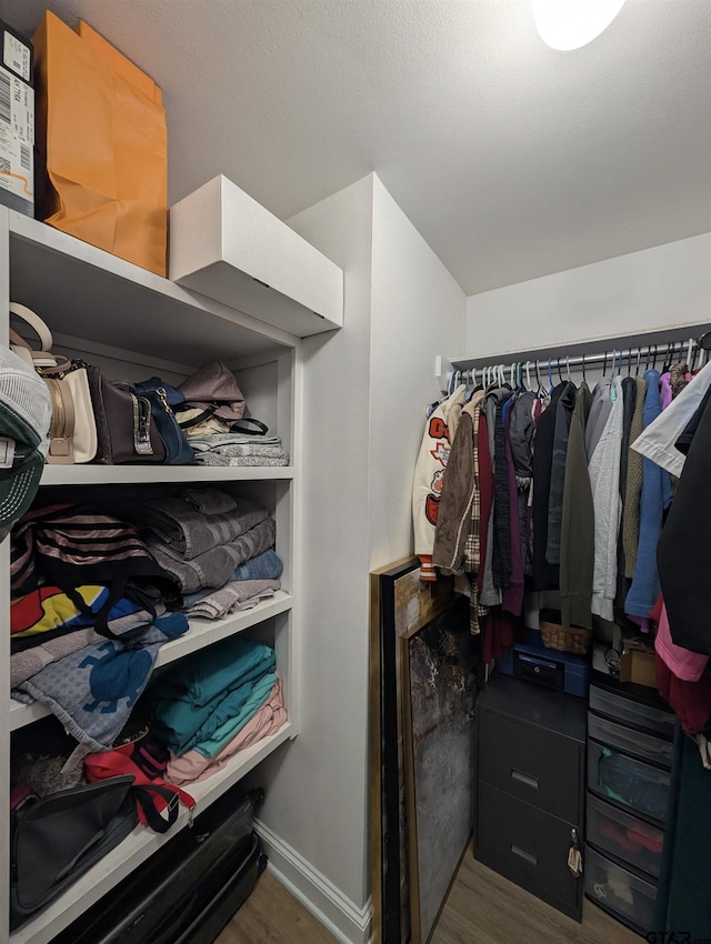 21327 Altuda Ln, Flint, TX 75762 - walk in closet featuring wood finished floors