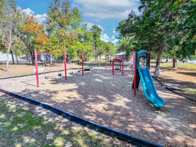 view of jungle gym