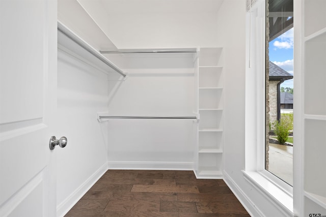 11918 Gillian Ct, Tyler, TX 75703 - spacious closet featuring dark wood-type flooring
