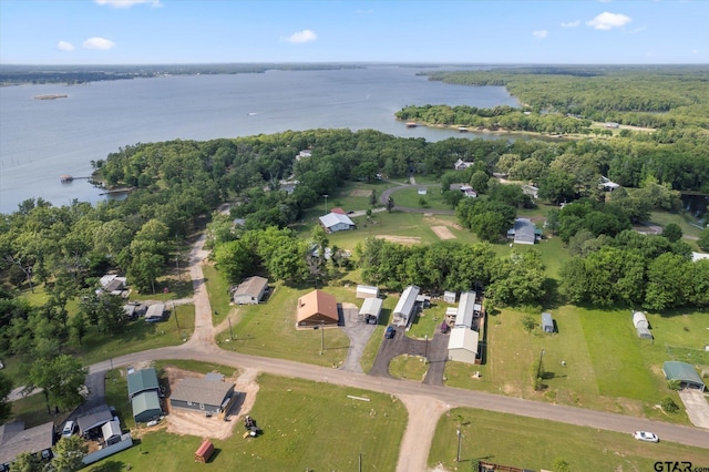 111 Little River Bnd, Quitman, TX 75783 - birds eye view of property featuring a water view