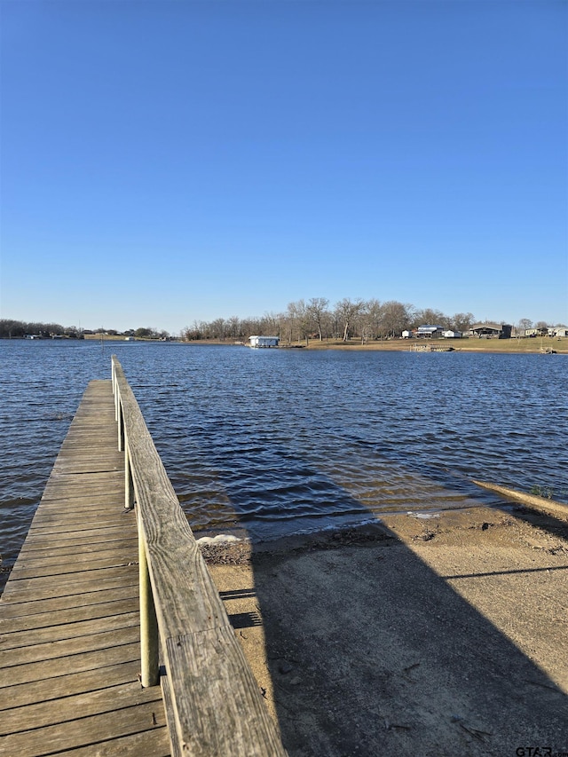 111 Little River Bnd, Quitman, TX 75783 - dock area featuring a water view