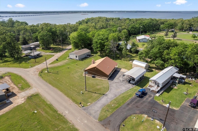 111 Little River Bnd, Quitman, TX 75783 - birds eye view of property featuring a water view