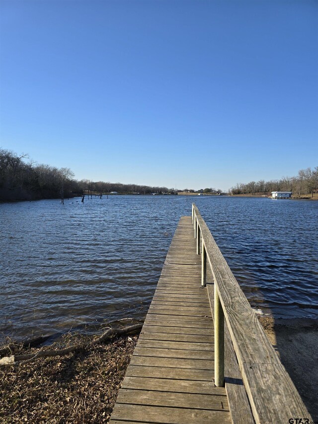 111 Little River Bnd, Quitman, TX 75783 - view of dock with a water view
