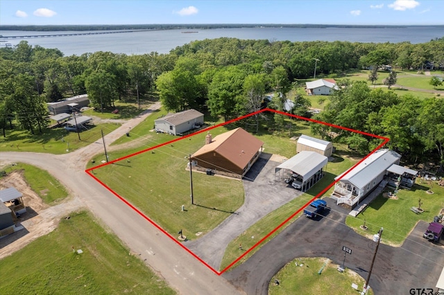 111 Little River Bnd, Quitman, TX 75783 - bird's eye view featuring a water view