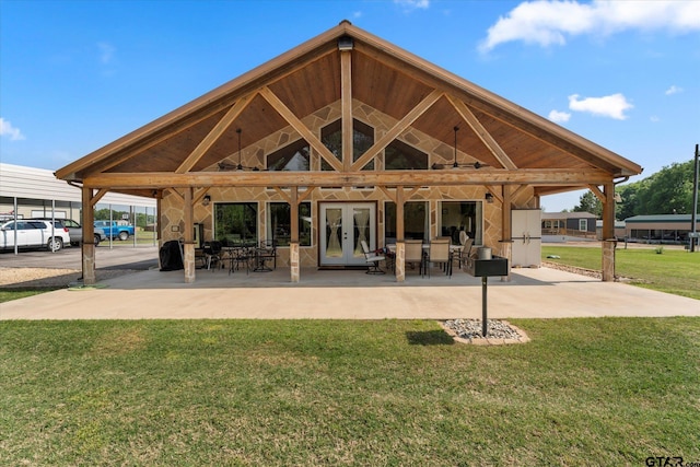 111 Little River Bnd, Quitman, TX 75783 - surrounding community featuring a patio area and a lawn