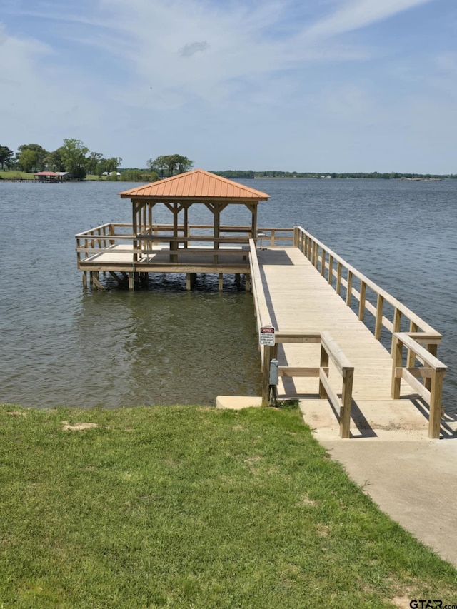 111 Little River Bnd, Quitman, TX 75783 - dock area with a water view