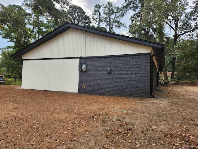 view of property exterior with cooling unit