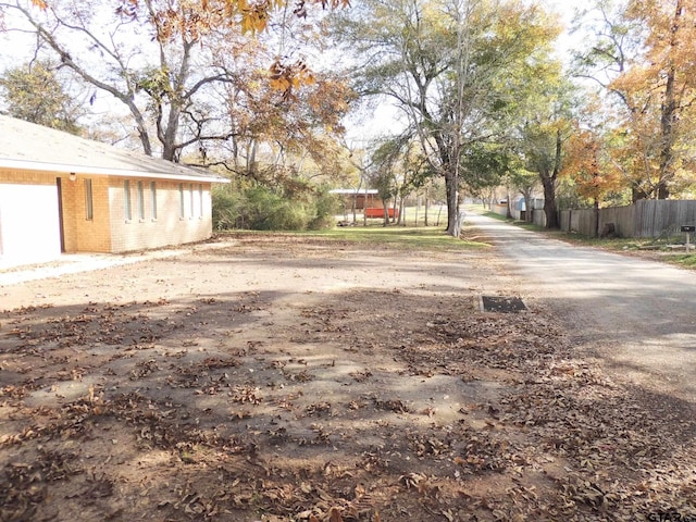 view of road