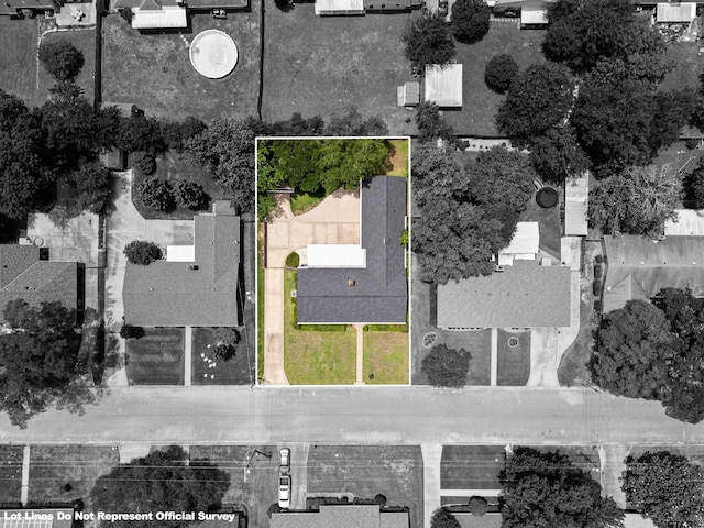1901 Livingston St, Longview, TX 75601 - aerial view of property's location with property parcel outlined