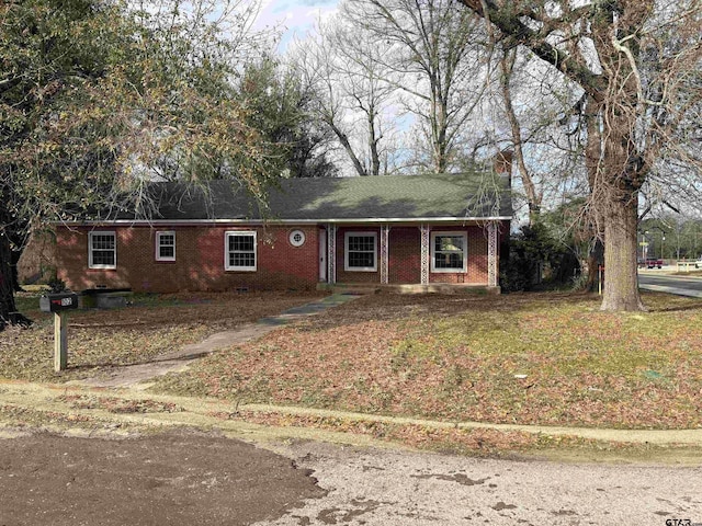 view of ranch-style home