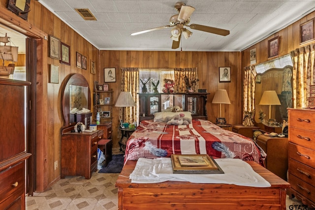 500 W Mclean St, Talco, TX 75487 - bedroom featuring wooden walls