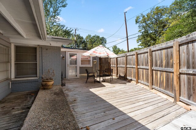 view of deck