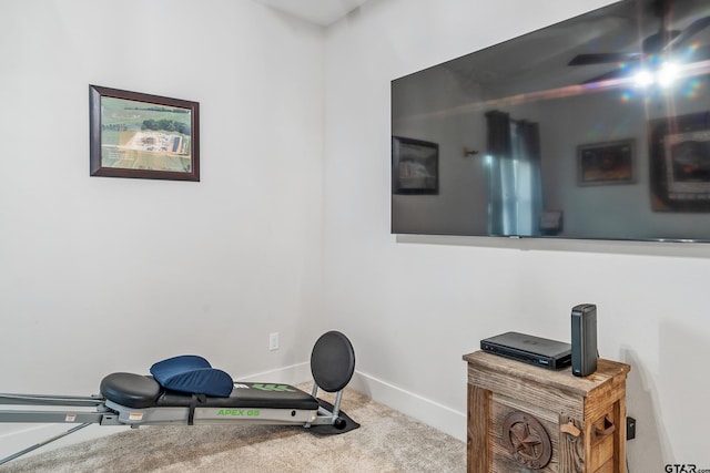 7306 Tule Creek Ln, Tyler, TX 75703 - workout area with carpet and baseboards