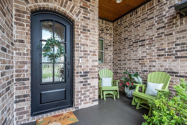 7306 Tule Creek Ln, Tyler, TX 75703 - doorway to property with brick siding