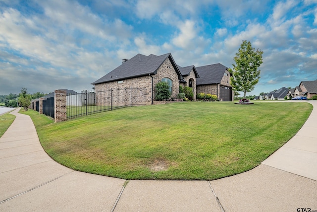 7306 Tule Creek Ln, Tyler, TX 75703 - view of side of property with brick siding and roof with shingles
