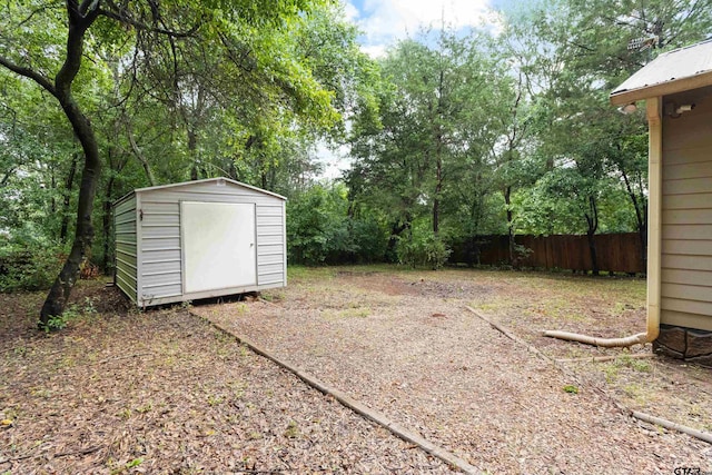 321 Inwood, Bullard, TX 75757 - view of yard with an outdoor structure, fence, and a shed