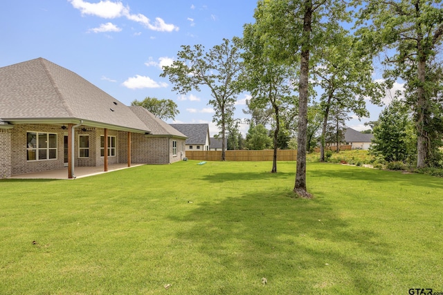 14524 Woodland Creek Dr, Tyler, TX 75706 - view of yard featuring a patio area and ceiling fan
