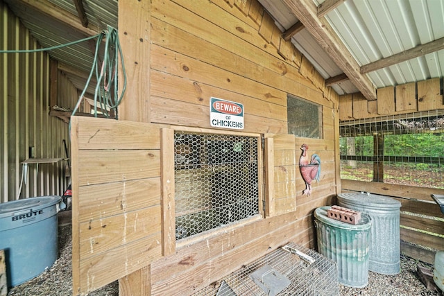 view of horse barn