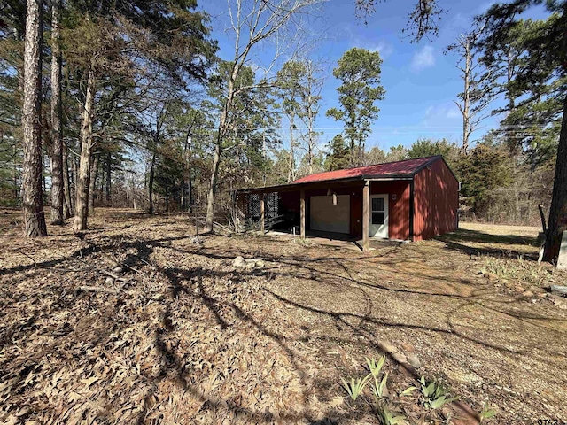 view of outbuilding featuring an outdoor structure